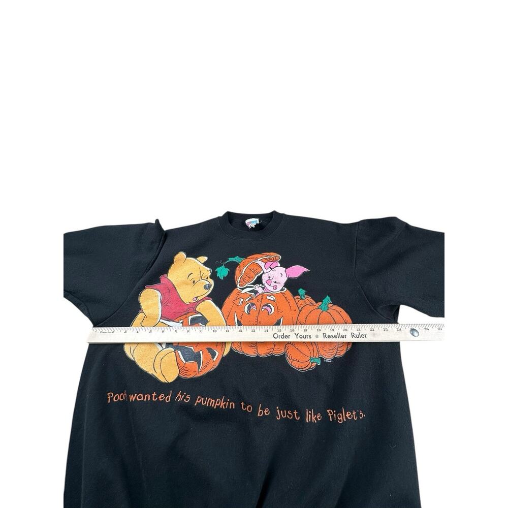 Winnie The Pooh & Piglet Disney Vintage Halloween Sweatshirt XL READ - Picture 4 of 11